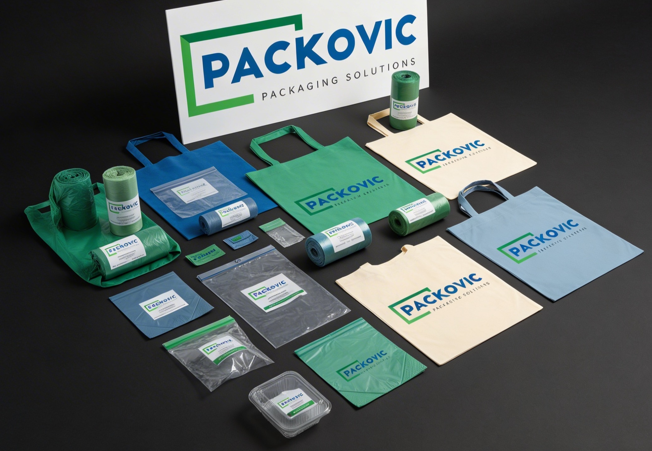 eco-friendly paper products and biodegradable packaging materials, sustainable business, professional photography